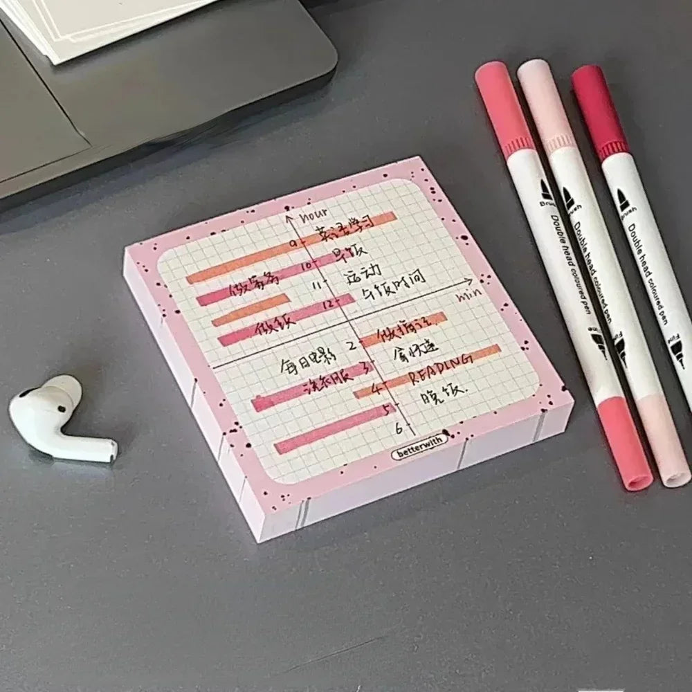 100 Pads/Pack Paper Transparent Inches Sticky Note Pads School Stationery Posted It Sticky Note Pads Planner Sticky Notes