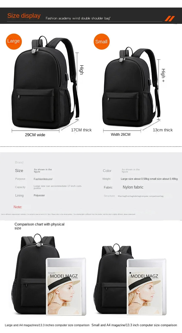 Kids Anti Theft School Backpack Set with Roblox Game Print 2 Piece Bookbag and Pencil Pouch for Boys Girls Student Backpack