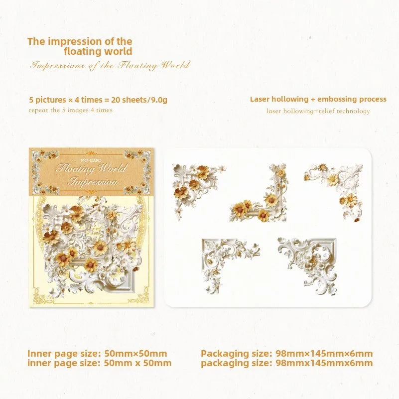 20 Pcs Material Decorative Paper DIY Scrapbooking Collage Stationery Junk Journal Photo Album Decor Paper