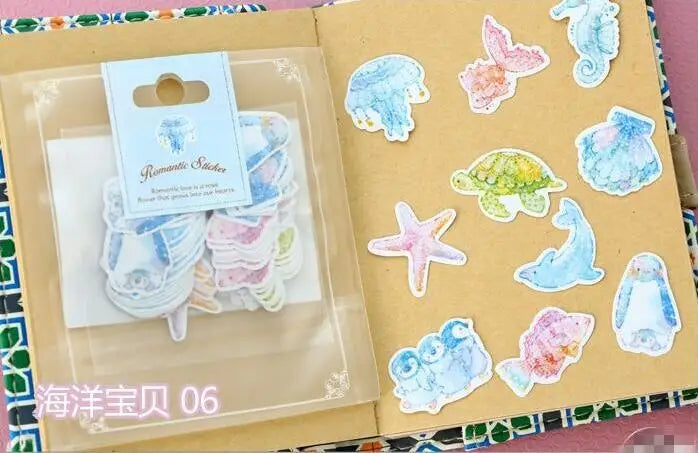 Special Price! 65-70 Pieces / More Romantic Mini Paper Sticker Bag Diy Diary Planner Decorative Map Scrapbook Kawaii Stationery