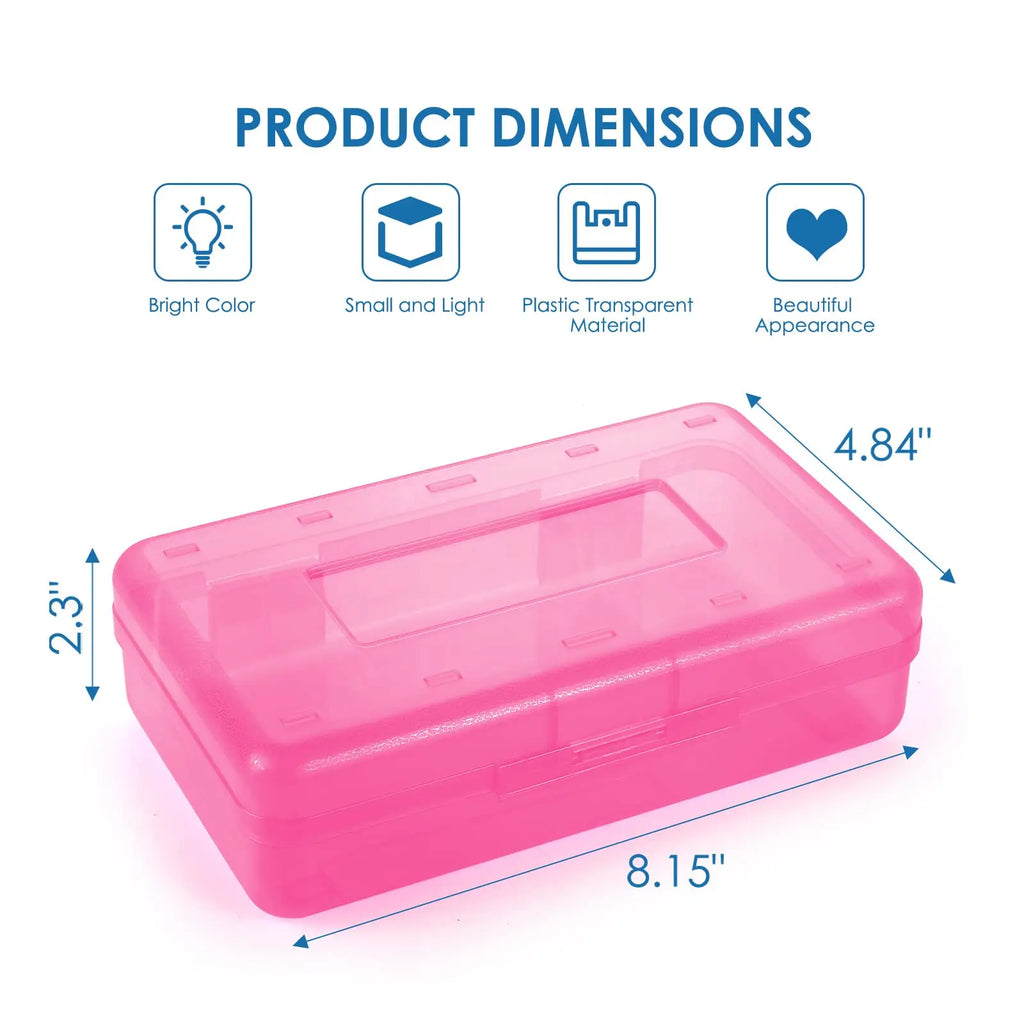 Pencil Case Large Supply Box Organizer Box Stackable Storage Box For Classroom Art School Office Supplies Home Storage