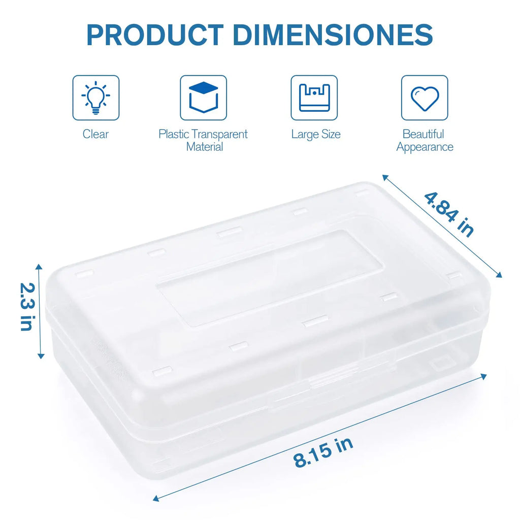 Pencil Case Large Supply Box Organizer Box Stackable Storage Box For Classroom Art School Office Supplies Home Storage