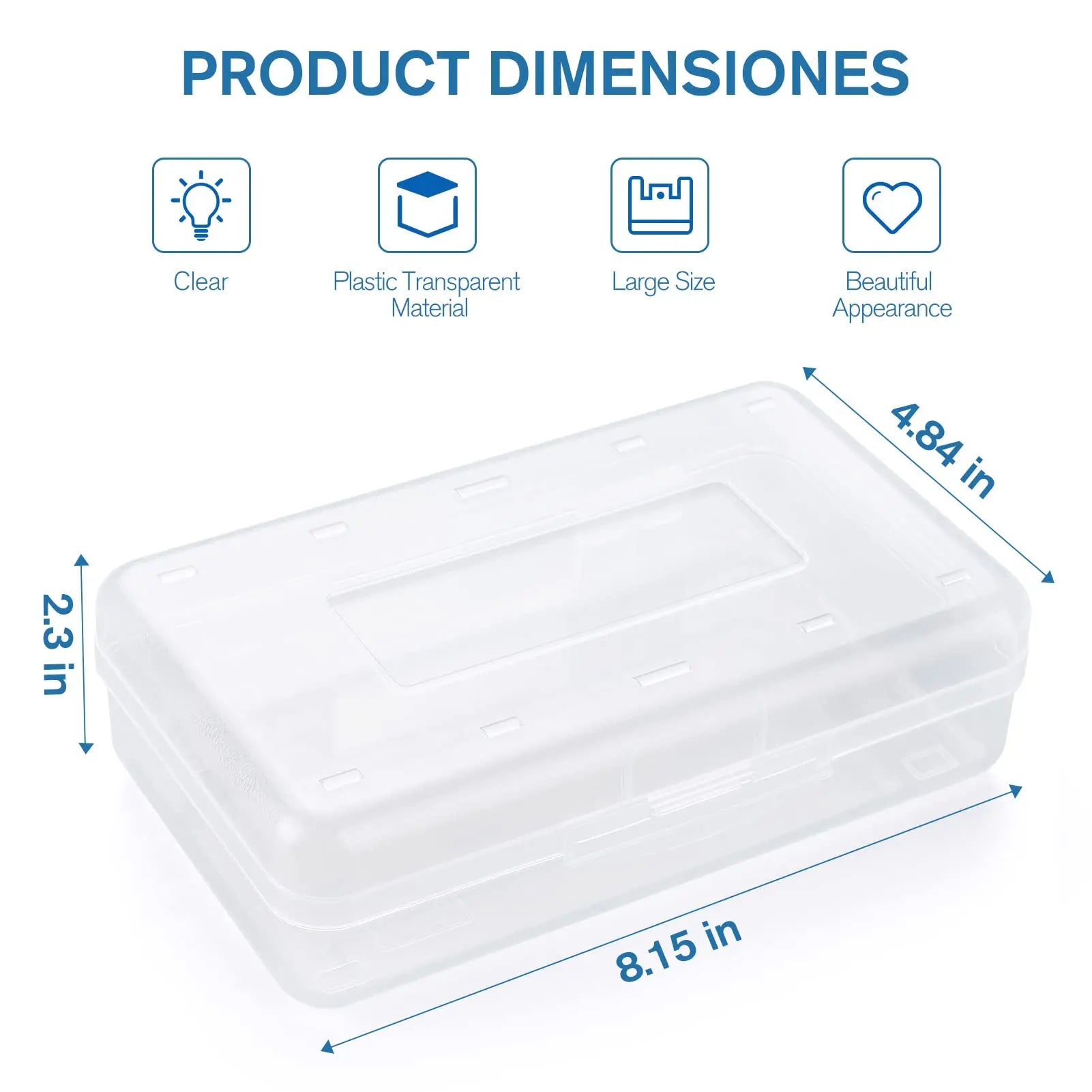 Pencil Case Large Supply Box Organizer Box Stackable Storage Box For Classroom Art School Office Supplies Home Storage