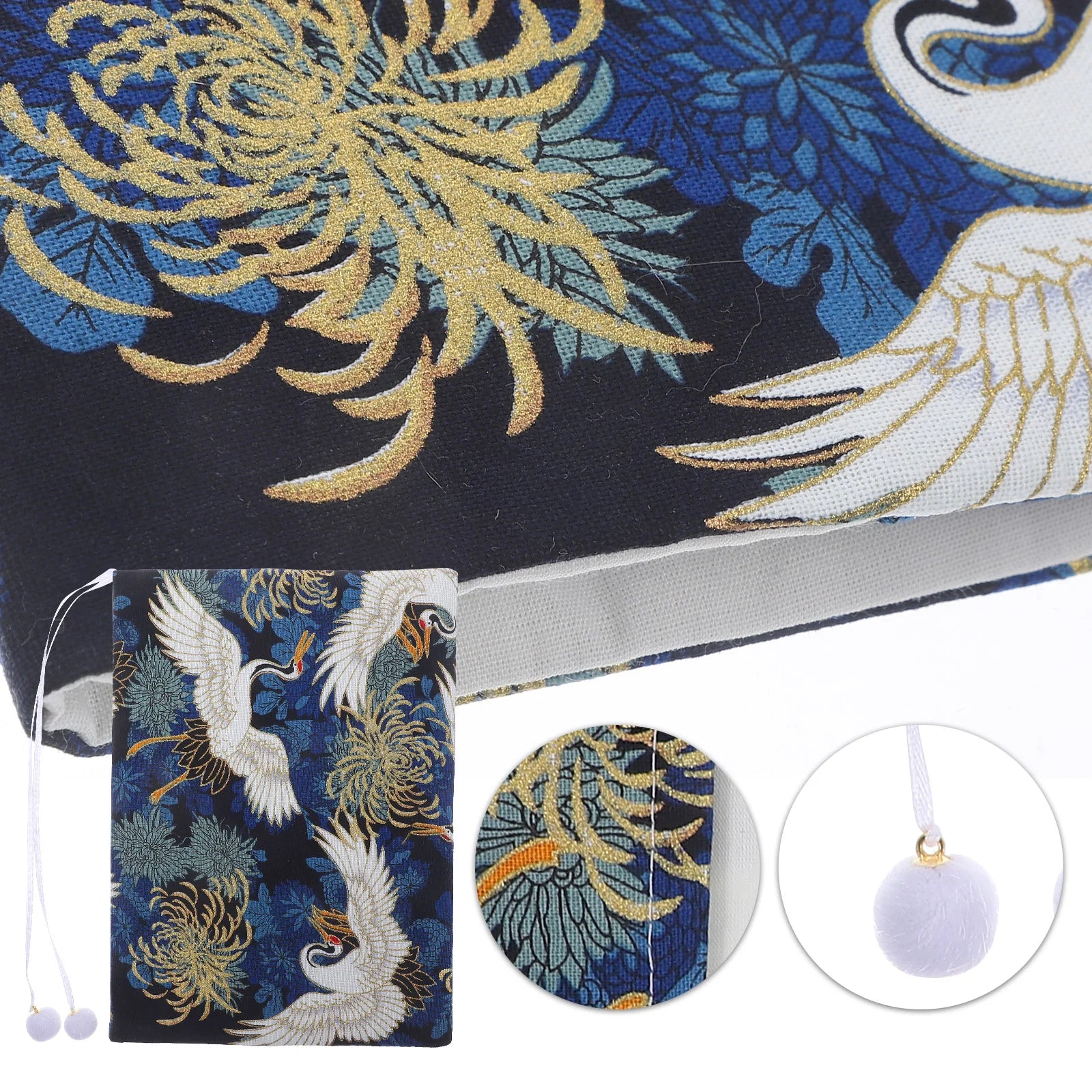 Ledger Protective Cover Ornamental Book Cloth Sleeve Delicate Adjustable Hardcover Covers Fabric Stylish Protector
