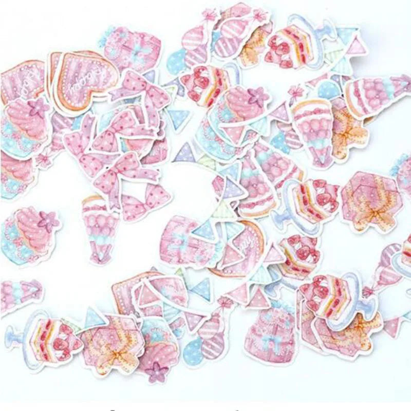 Special Price! 65-70 Pieces / More Romantic Mini Paper Sticker Bag Diy Diary Planner Decorative Map Scrapbook Kawaii Stationery