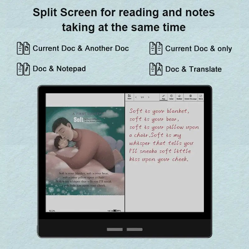 Bigme B751C 7-inch color eink screen e-book reader electronic paper book reading e Ink ebook ereader tablet