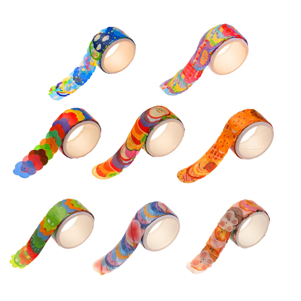 School Supplies Kawaii DIY Stationery Washi Tape Diary Label Sticky Paper Scrapbooking Sticker