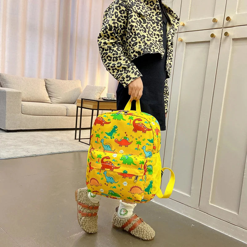 Kids Cartoon Backpack Preschool Kindergarten Bookbag Toddler School Bag for Boys Girls Dinosaurs, Large Capacity, Lightweight
