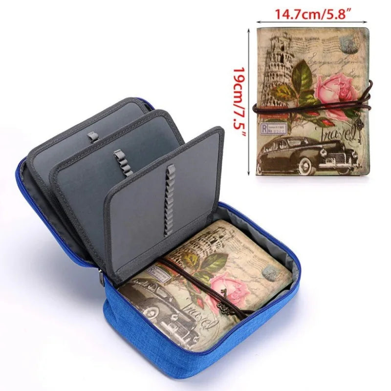 Pencil Case, 72 Slots Multifunctional Large Capacity Pencil Case Pencil Pouch with Zipper Inner Pocket for Small Accessories