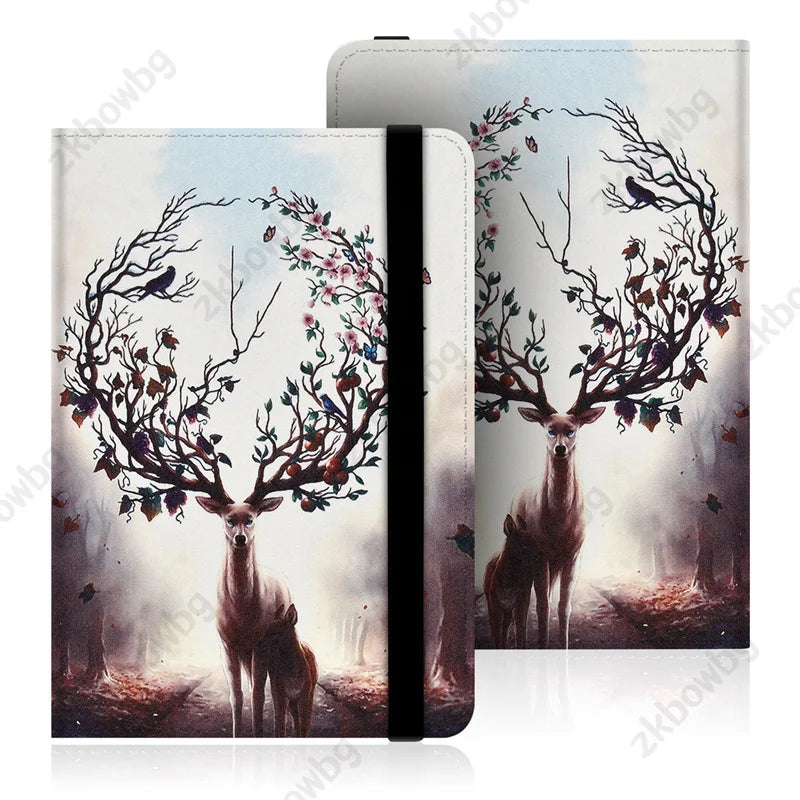 Universal Case for Kindle 4/5 E-book Reader 6" Inch Kindle Touch 2014 (Kindle 7 7th Generation) WP63GW Ebook Case Book Cover