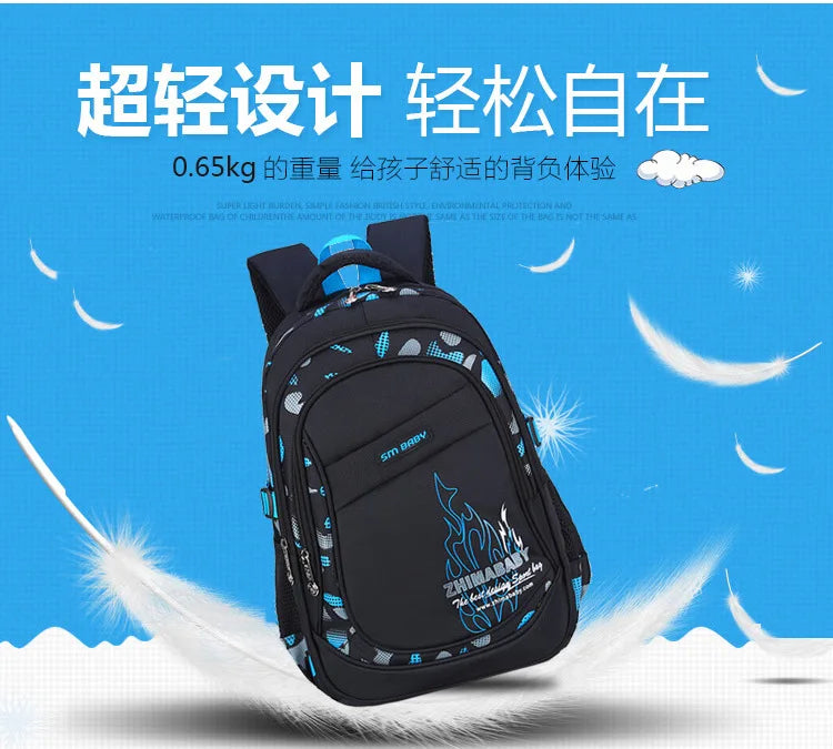 Kids backpack Primary children School Bags For Boys large orthopedic Backpack Waterproof Schoolbag big Book Bag mochila infantil
