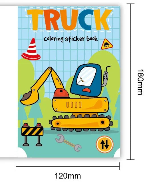 Coloring Book Children Sticker Books Fun Coloring Books 3-6 years Early Education Preschool Activities DIY Themed Drawing Books