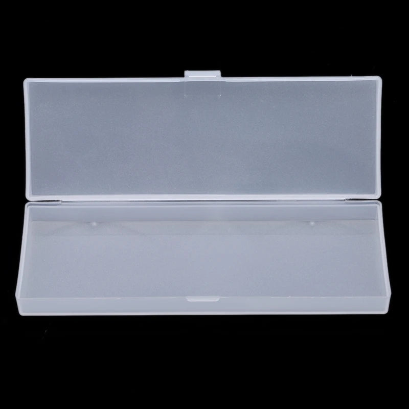 Pencil Cases School Office Simple Matte Transparent Plastic Box Frosted Pink Green White Pens Storage Stationery Supplies