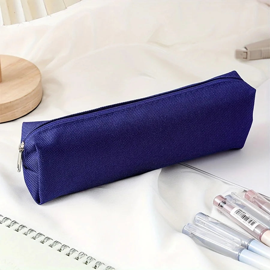 1pc simple pencil case, portable pencil case - suitable for office, school, youth, girls, boys, men and women!