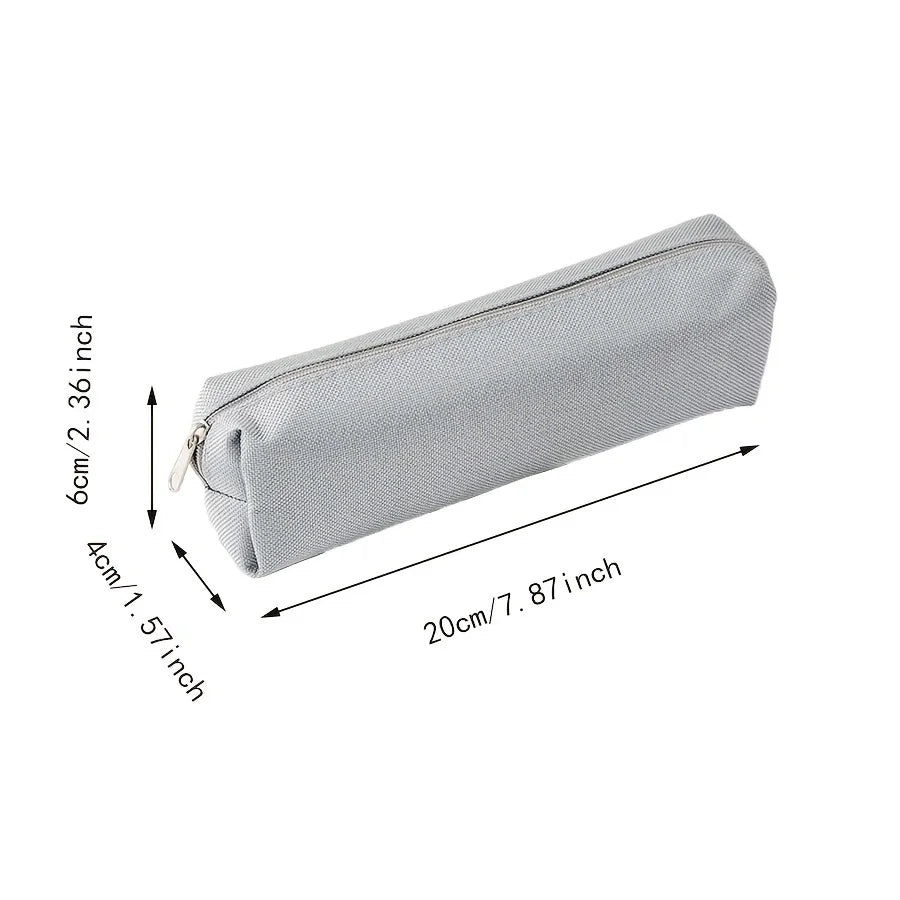 1pc simple pencil case, portable pencil case - suitable for office, school, youth, girls, boys, men and women!