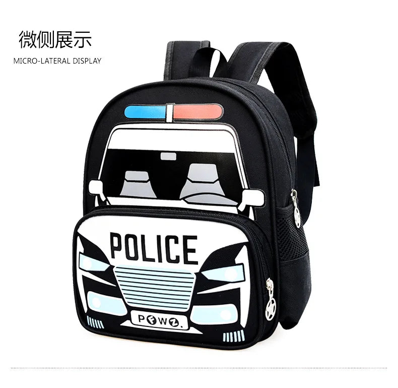 Boys Backpack Cartoon Car Kindergarten Fashion Schoolbag Casual Children Shoulders Bag Kids Girls Students Bags Mochila Infantil