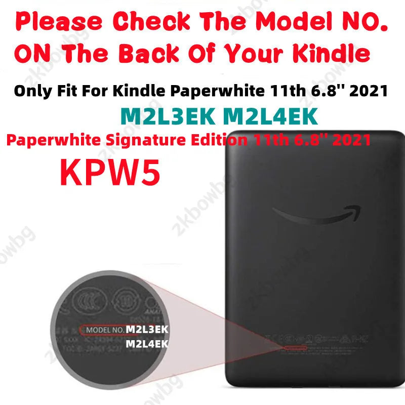 Case for Kindle Paperwhite 11th Generation 6.8 Inch 2021 Signature Edition 11th HandStrap Ebook Auto Wake Sleep M2L3EK M2L4EK