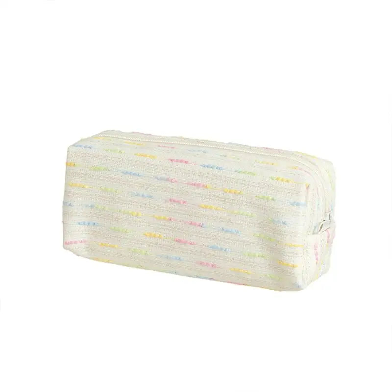 Pencil Case Pouch, Cute Pencil Case With Versatile Colorful Lines And Large Capacity Storage Bag