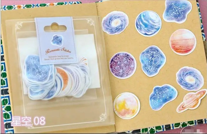 Special Price! 65-70 Pieces / More Romantic Mini Paper Sticker Bag Diy Diary Planner Decorative Map Scrapbook Kawaii Stationery