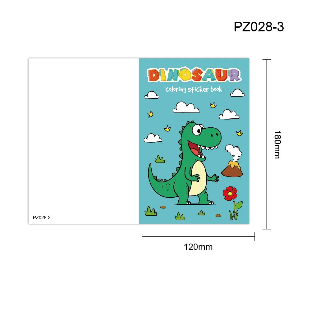 Coloring Book Children Sticker Books Fun Coloring Books 3-6 years Early Education Preschool Activities DIY Themed Drawing Books