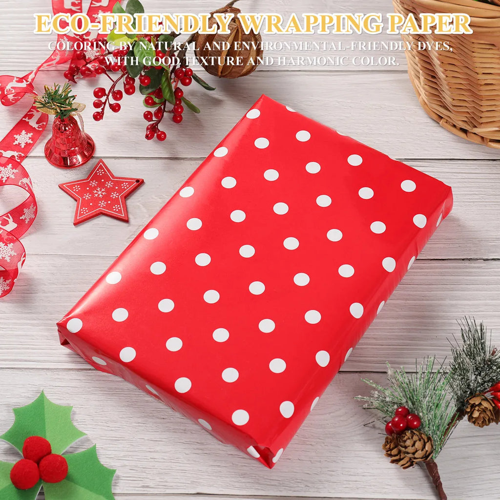 Elegant Wrapping Paper Xmas Packaging Christmas Gifts Shower Retro Love Birthday