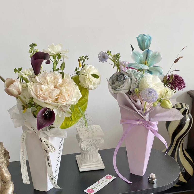 1pc Flower Wrapping Paper Gift Box Bouquet Packaging Bag Flowers Paper Wrapping Material Graduation Wedding Party Supplies