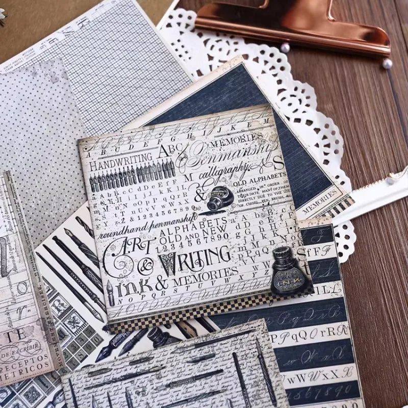 12PCS Vintage Stationery Sticker Set Is Ideal For Those Who Love To Journal, Scrapbook, Or Create Their Own Unique Crafts.
