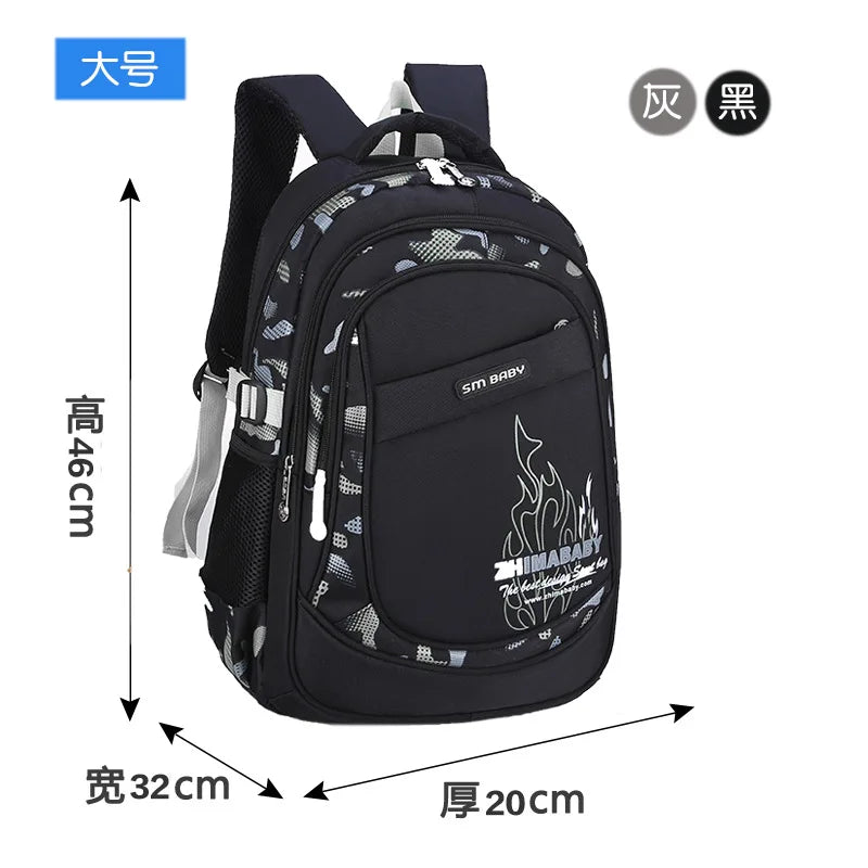 Kids backpack Primary children School Bags For Boys large orthopedic Backpack Waterproof Schoolbag big Book Bag mochila infantil