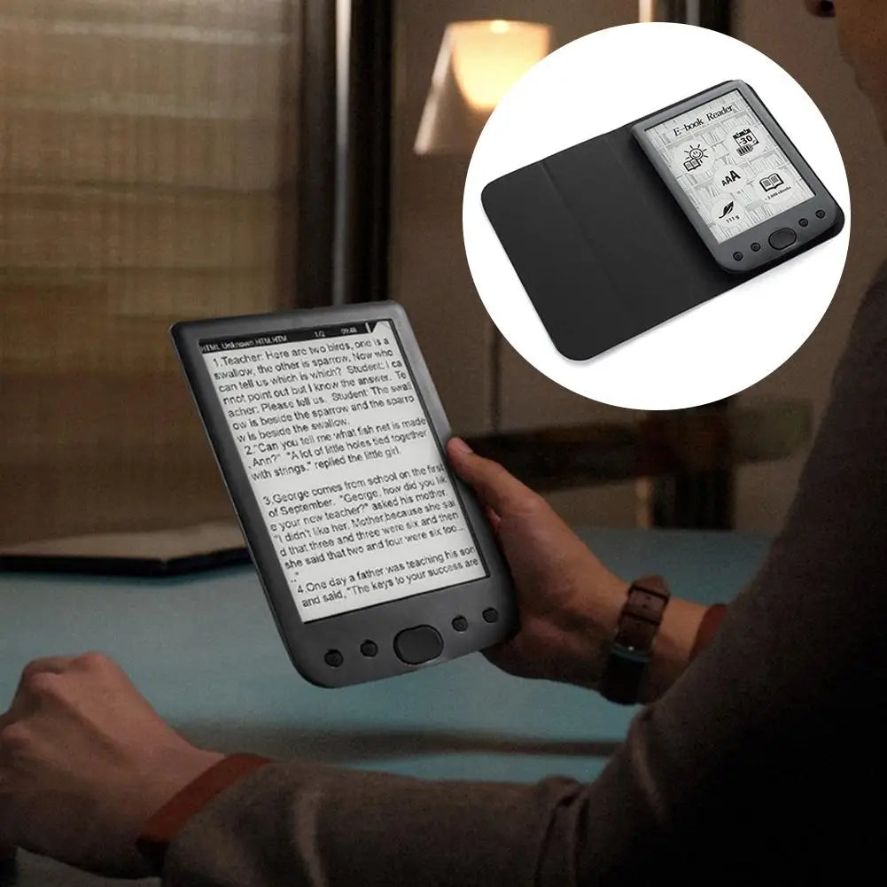 2026 New E-Book Reader - 6-Inch Glare-Free E-Ink Screen, 8GB Storage + TF Card Expansion, Adjustable Light, Ultra-Long Endurance