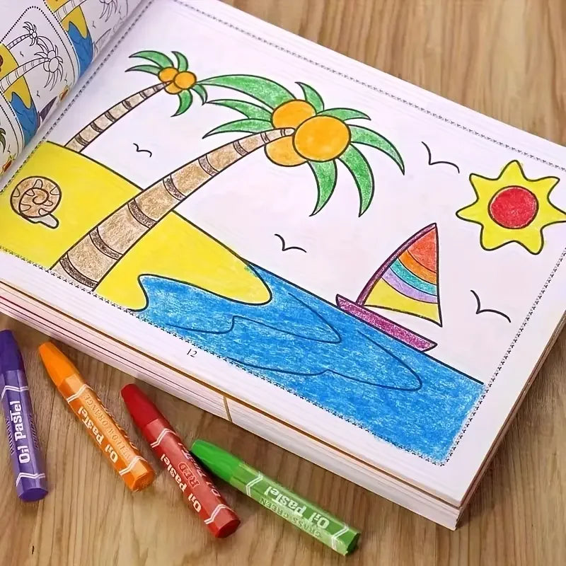 46-Page Kids Drawing & Children's coloring books - Educational Art Supplies for Creative Learning,  Chinese