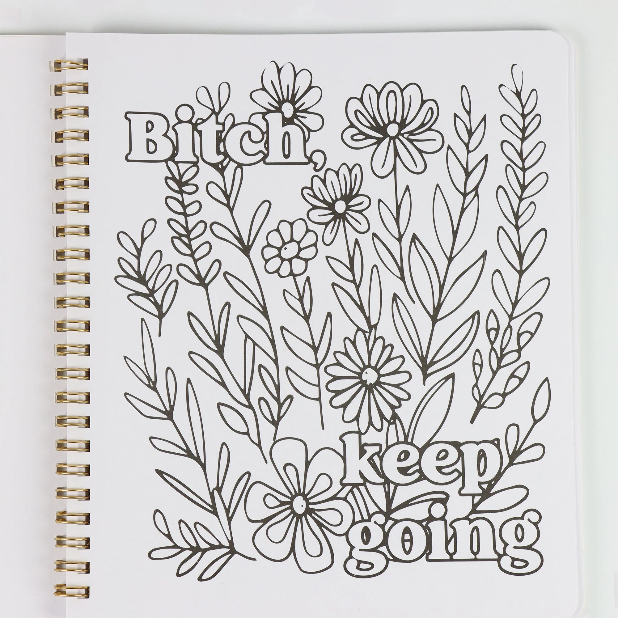 Beautiful Adult Coloring Book For Relaxation Funny Dirty Talk Coloring Book With Floral And Animal Patterns 31 Individual Pages