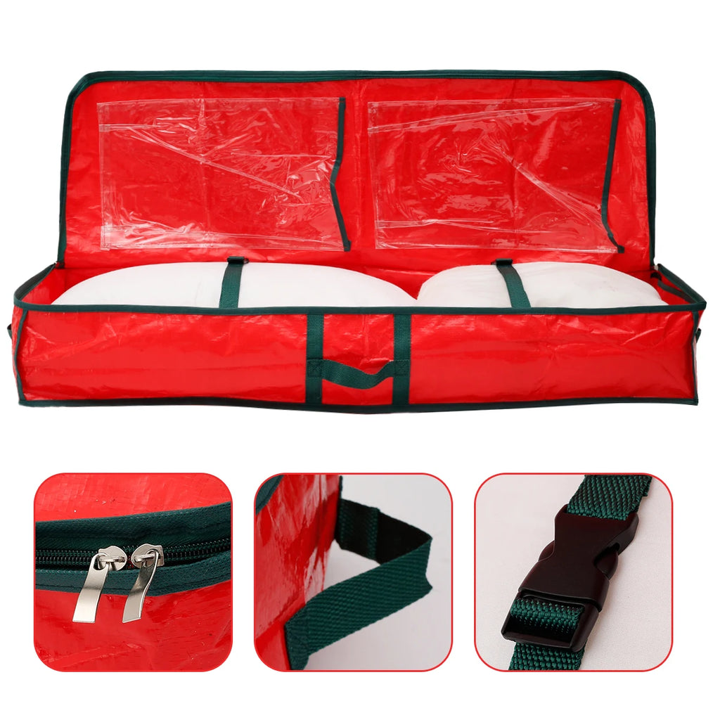 Wrapping Paper Organizer Zippered Gift Wrap Dustproof Waterproof Containers 600D Oxford Cloth Bags For Christmas Gift Large