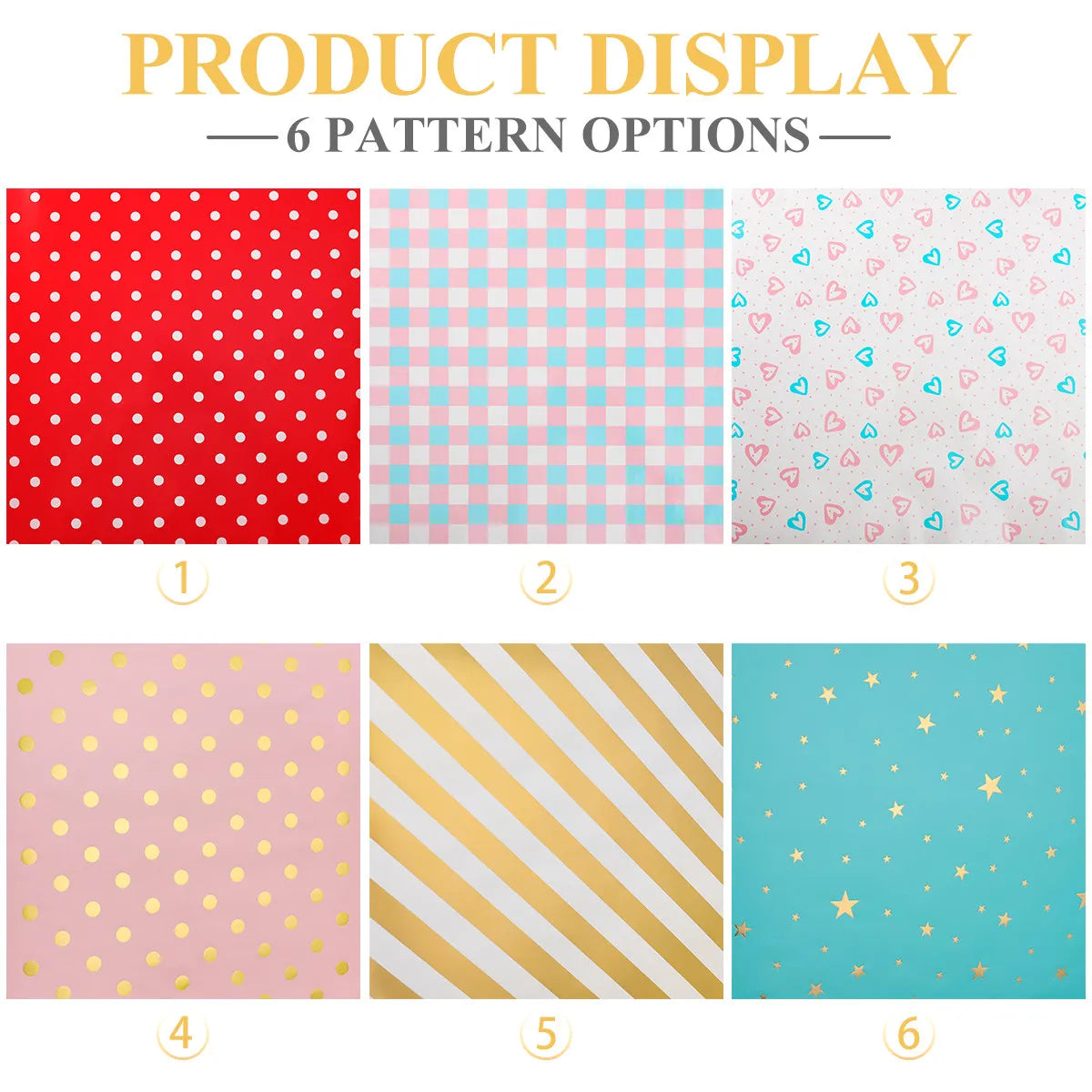 Elegant Wrapping Paper Xmas Packaging Christmas Gifts Shower Retro Love Birthday