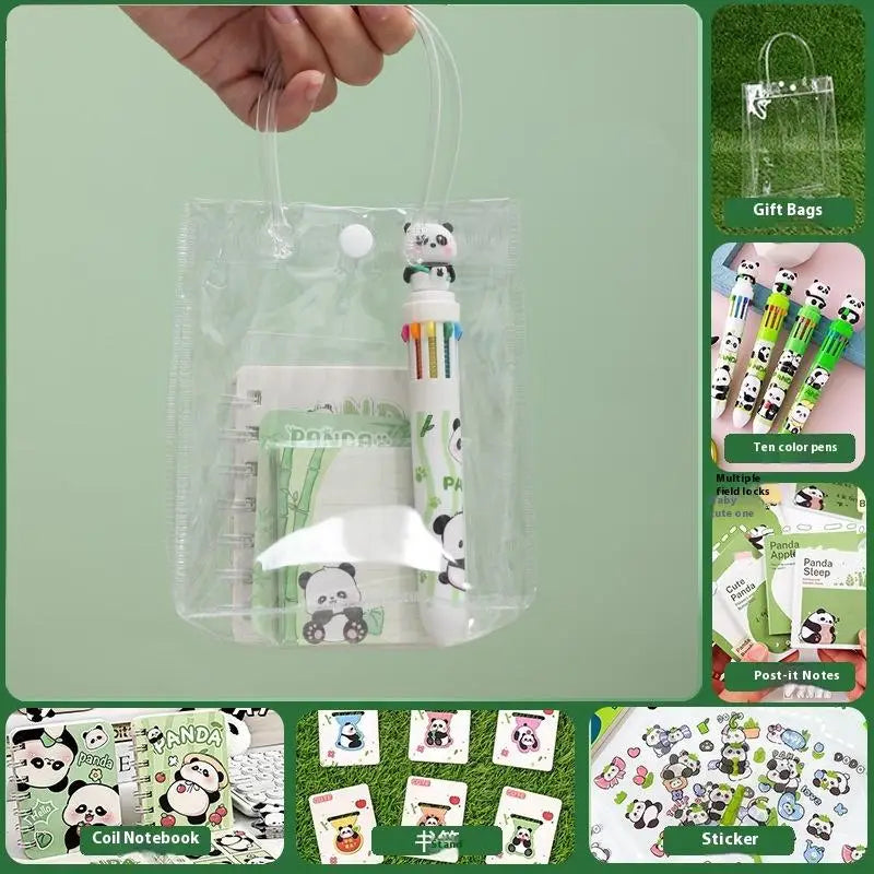 Stationery Set for Students: Kawaii Capybara Themed with Pen, Stickers, Notebook, Plush Charms, Handbag & Rewards