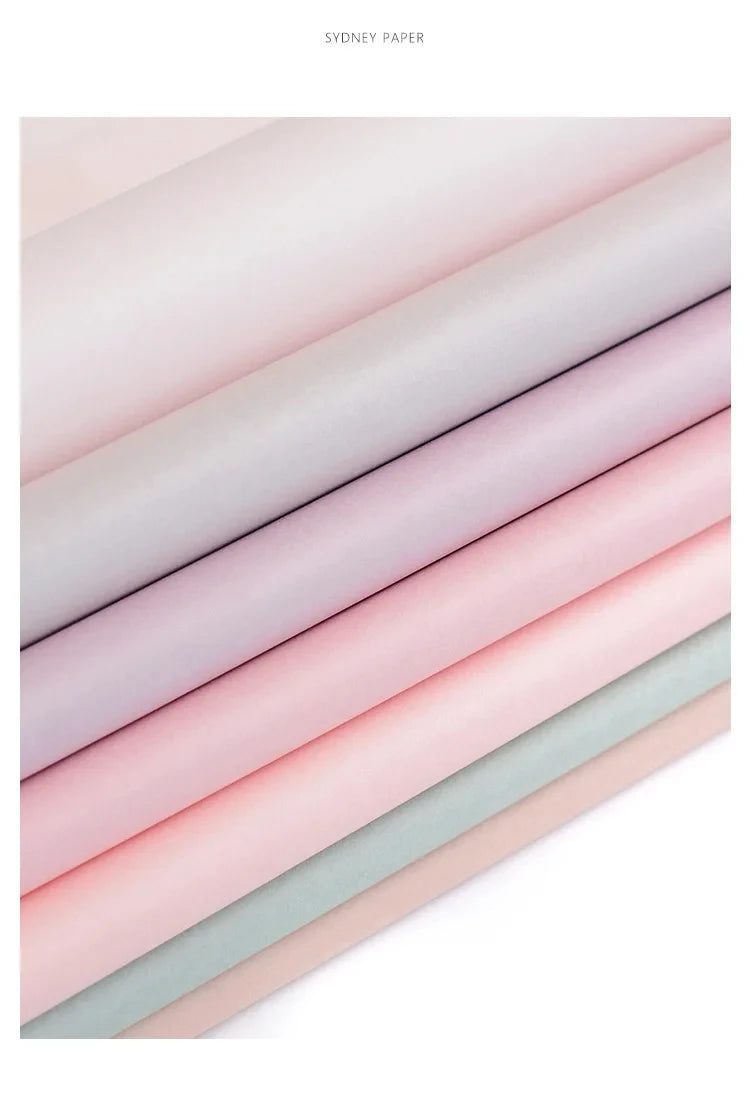 40pcs Tissue Paper 75*52CM Craft Paper Floral Wrapping Scrapbooking Paper Party Gift Packaging Decorative Flower Packing Paper
