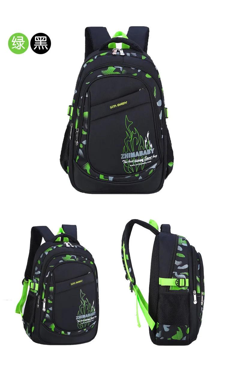 Kids backpack Primary children School Bags For Boys large orthopedic Backpack Waterproof Schoolbag big Book Bag mochila infantil