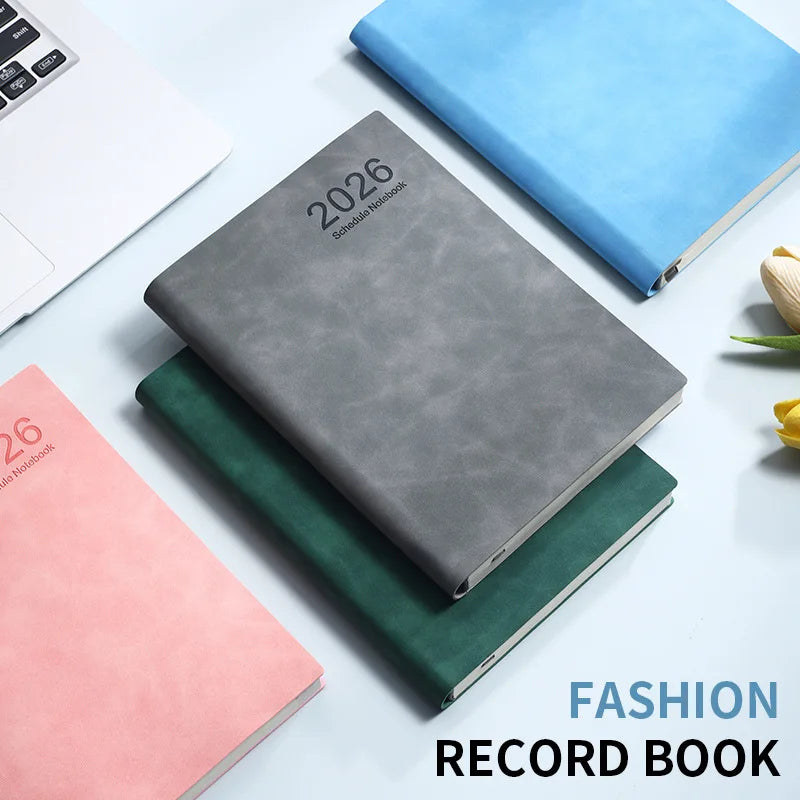 2026 A5 Daily Planner Notebook, 365 Days English Schedule Book, Productivity Journal For Work, Study And Time Management