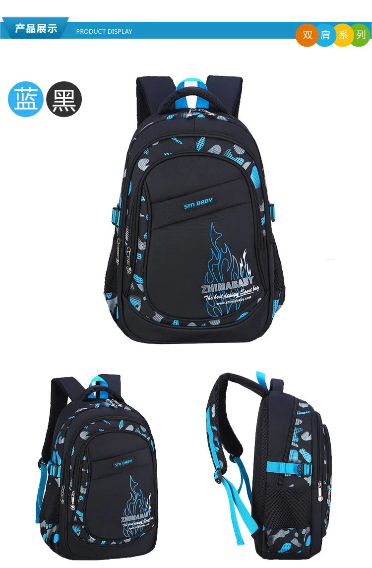 Kids backpack Primary children School Bags For Boys large orthopedic Backpack Waterproof Schoolbag big Book Bag mochila infantil