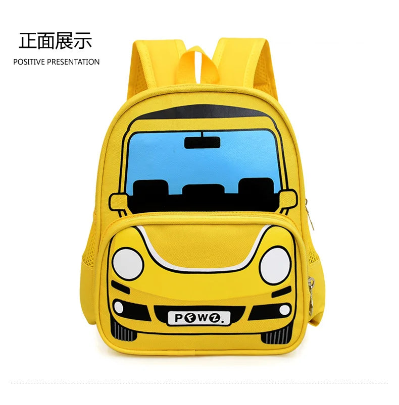 Boys Backpack Cartoon Car Kindergarten Fashion Schoolbag Casual Children Shoulders Bag Kids Girls Students Bags Mochila Infantil