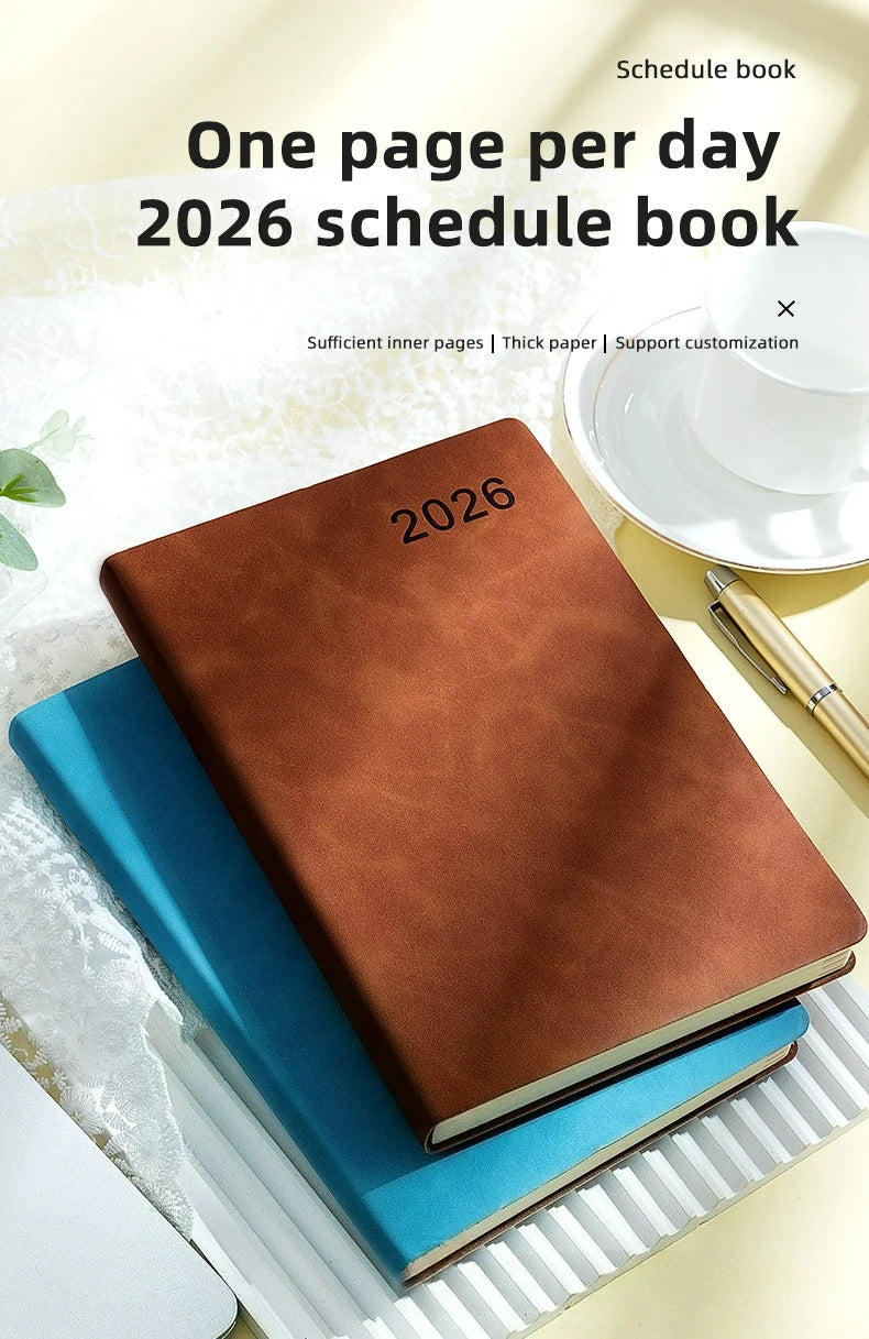 2026 Planner, Self-Discipline Calendar Planner, Weekly & Monthly Planner Layouts, 360-Page Daily Organizer,Portable Planner Book