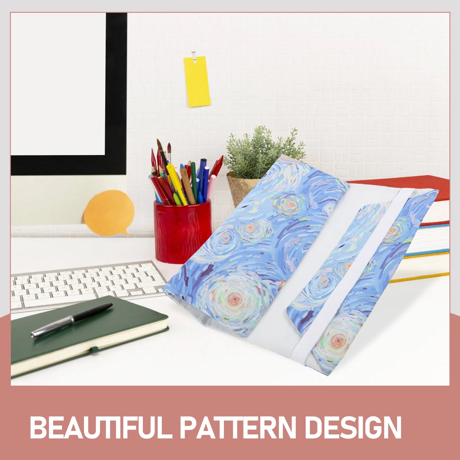 Cloth Book Cover Protective Book Sleeve Cover Hand-made Book Protector Textbook Hardcover Soft Cloth Book Protector A5