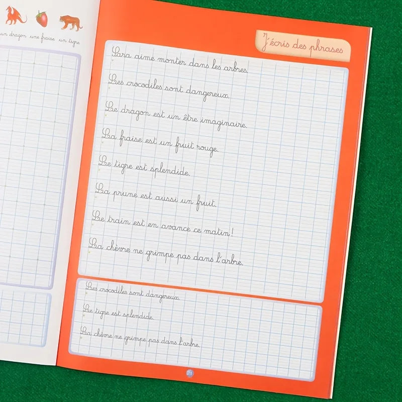 French Writing Practice Book: Learn French and Practice Writing Letters and Short Sentences