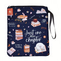 1 "Just Another Chapter" Book Cover with Zipper and Front Pocket - Humorous Illustration, Suitable for Paperback Book Cover