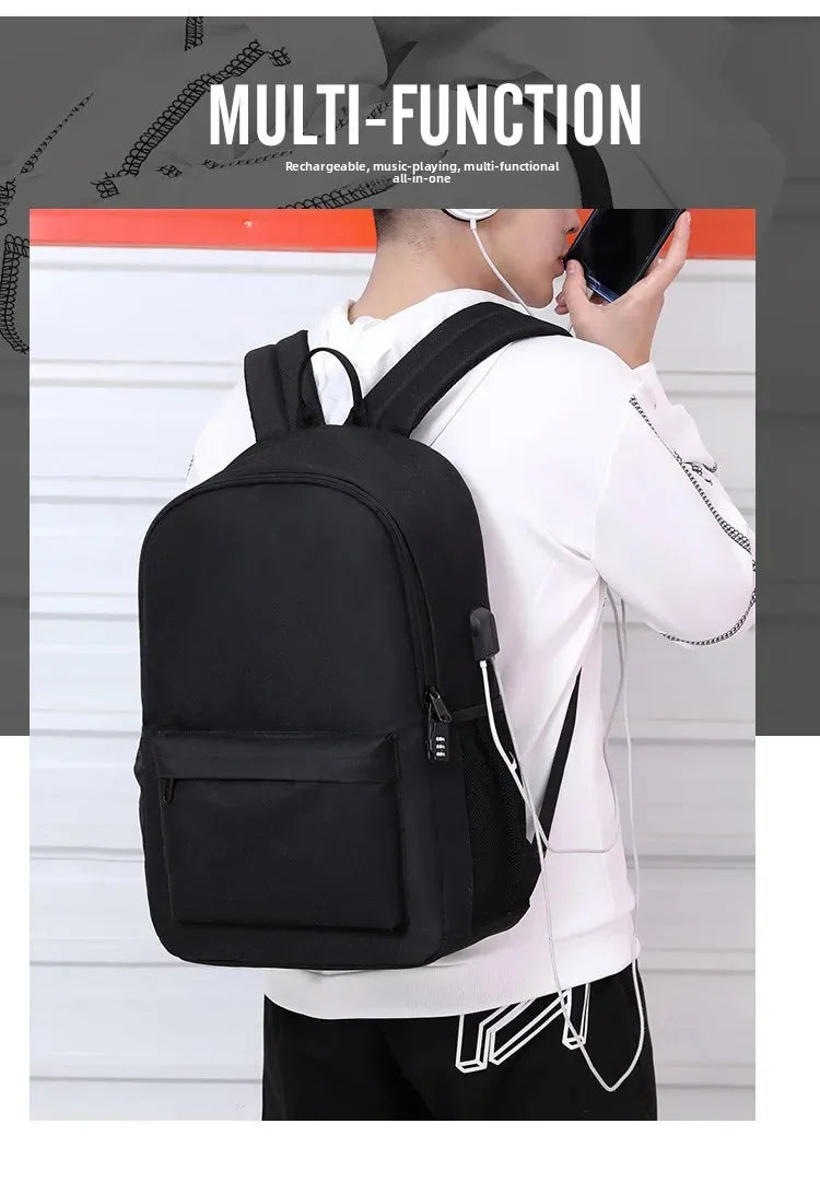 Kids Anti Theft School Backpack Set with Roblox Game Print 2 Piece Bookbag and Pencil Pouch for Boys Girls Student Backpack