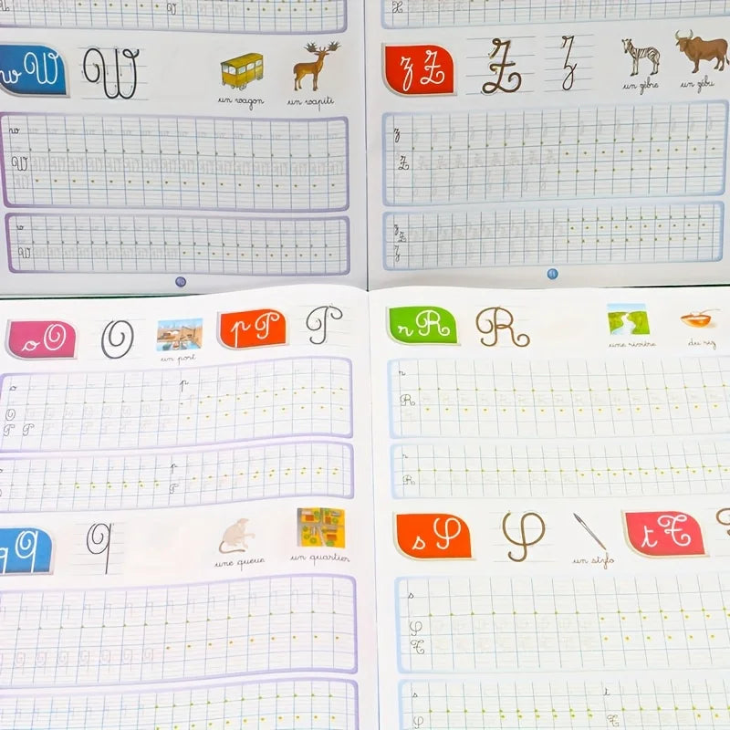 French Writing Practice Book: Learn French and Practice Writing Letters and Short Sentences