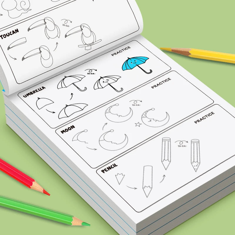 How to Draw Everything Book for Kids - Step-by-Step Drawing Tutorial with 300+ Illustrations, Learn to Sketch