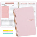 Undated Weekly Planner A5 Weekly Goals Spiral Binding Notebook Planner Agenda Record Daily Plans To Achieve Future Goals