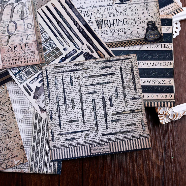12PCS Vintage Stationery Sticker Set Is Ideal For Those Who Love To Journal, Scrapbook, Or Create Their Own Unique Crafts.