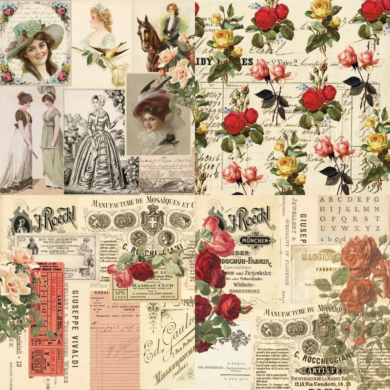 12 Sheet Scrapbooking Paper 15x15cm, Christmas Journal Planner Paper Pad Cardstock Backgrounds Card for DIY Art Craft Decoration
