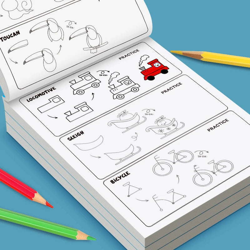 How to Draw Everything Book for Kids - Step-by-Step Drawing Tutorial with 300+ Illustrations, Learn to Sketch
